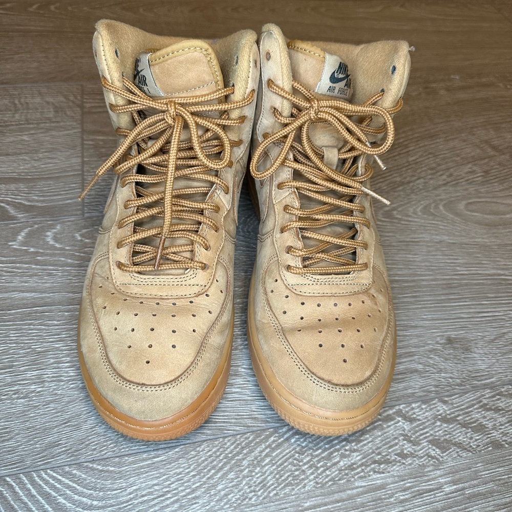 High top suede Air Force ones